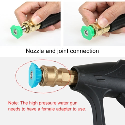 High Pressure Car Wash Gun Jet Nozzle Washer Accessories, Nozzle Angle: 0 Degree Big Hole, Pink - Car Washer & Accessories by buy2fix | Online Shopping UK | buy2fix