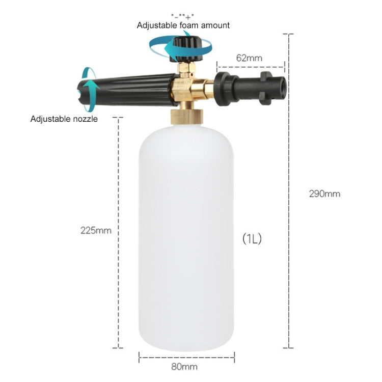 High Pressure Car Wash Foam Gun Soap Foamer Generator Water Sprayer Gun, Outer Wire: 14 x 1.5 - Car Washer & Accessories by buy2fix | Online Shopping UK | buy2fix