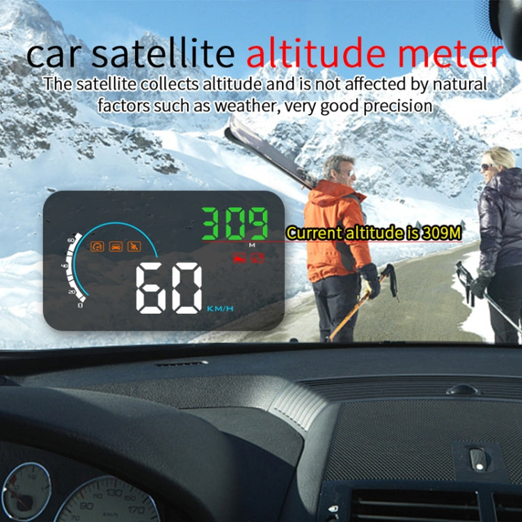 Q5 GPS 4 inch Vehicle-mounted Head Up Display Security System, Support Running Speed & Direction & Distance / Driving Kilometres / - Head Up Display System by buy2fix | Online Shopping UK | buy2fix