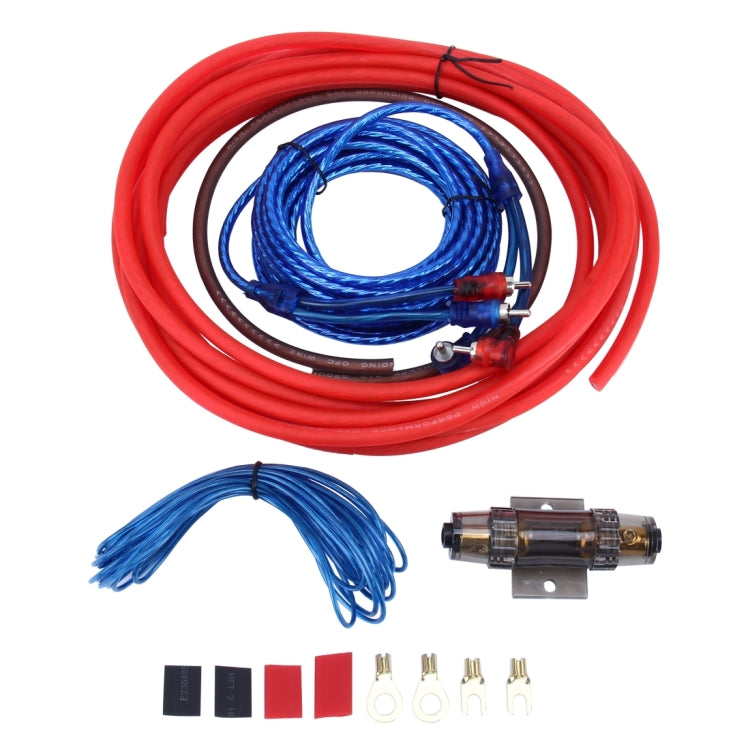 1200W 8GA Car Copper Clad Aluminum Power Subwoofer Amplifier Audio Wire Cable Kit with 60Amp Fuse Holder - In Car by buy2fix | Online Shopping UK | buy2fix