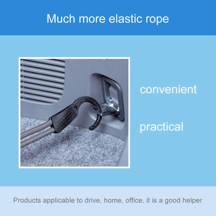 Reusable Car Fastening Rope Car Adjustable Elastic Rope Trunk Storage Hooks Strap Fastening Vehicle Fastening Rope, Length: 1.2m(Blue) - Auto Fastener & Clips by buy2fix | Online Shopping UK | buy2fix