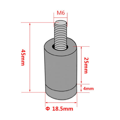 4 PCS Car Modified Isolation Column Engine Cover Blocked Up Screw Engine Turbine Ventilation Gasket Screw Washer (Red) - In Car by buy2fix | Online Shopping UK | buy2fix