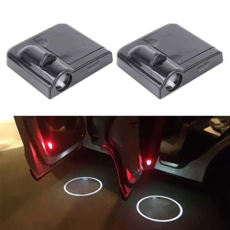 2 PCS LED Ghost Shadow Light Car Door LED Laser Welcome Decorative Lights Display Logo for Fiat Car Brand - Door Lights by buy2fix | Online Shopping UK | buy2fix