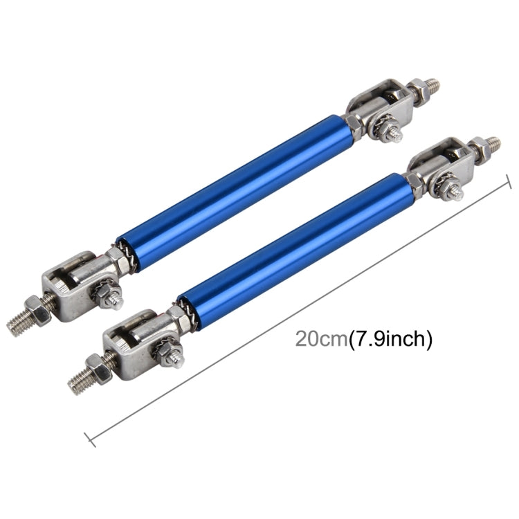 2 PCS Car Modification Large Surrounded By The Rod Telescopic Lever Front and Rear Bars Fixed Front Lip Back Shovel Adjustable Small Rod, Length: 20cm(Blue) - In Car by buy2fix | Online Shopping UK | buy2fix