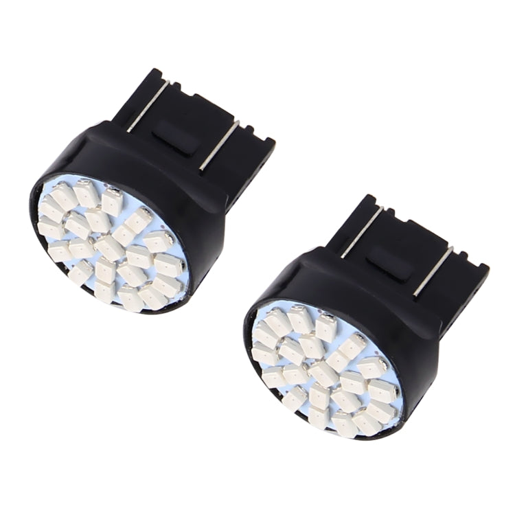 10 PCS T20/7443 Car Auto Lamp 1.2W 22-SMD 1206 LED Bulbs Brake Light - Arrow Turn Lights by buy2fix | Online Shopping UK | buy2fix