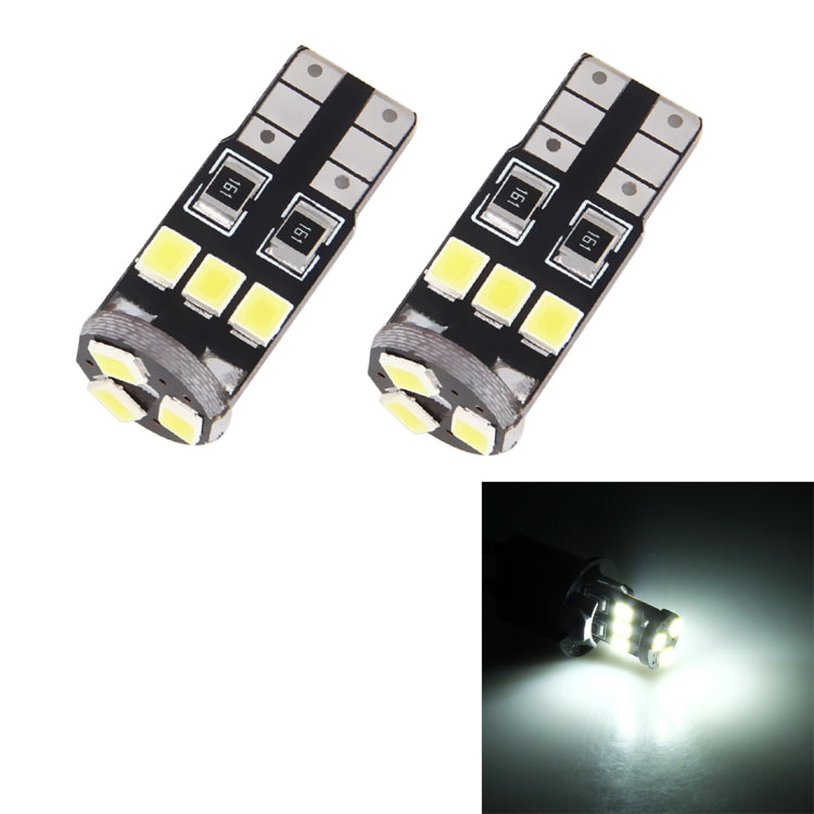 2 PCS T10/W5W/194/501 1.5W 90LM 6000K 9 SMD-3528 LED Bulbs Car Reading Lamp Clearance Light with Decoder, DC 12V - Clearance Lights by buy2fix | Online Shopping UK | buy2fix