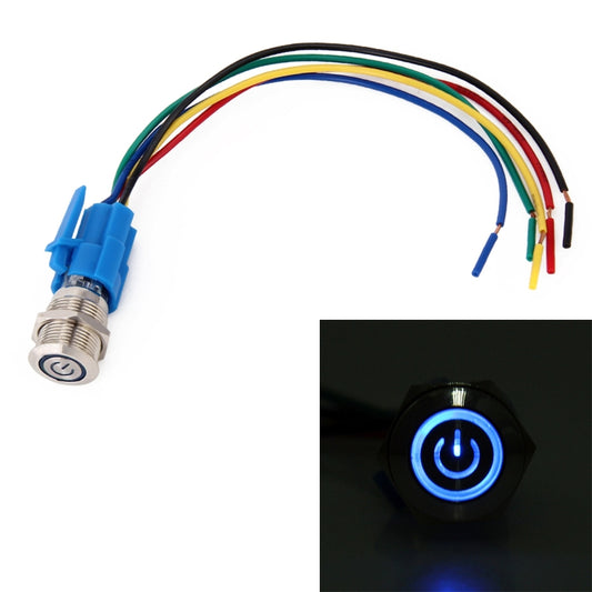 Five Plugs Car Power Switch with Cable, Cable Length: 18cm (Blue) - In Car by buy2fix | Online Shopping UK | buy2fix