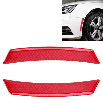 2 PCS Car-Styling Wheel Eyebrow Decorative Sticker Decorative Strip (Red) - Decorative Sticker by buy2fix | Online Shopping UK | buy2fix