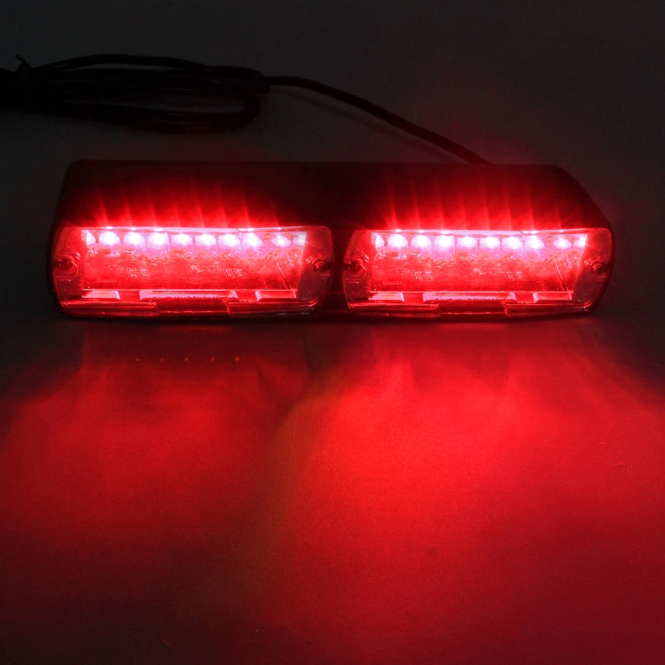 DC 12V 4.2W 16LEDs Crystal Lamp Beads Car Windshield Warning Lamp 18 Flash Patterns(Adjustable) - Warning Lights by buy2fix | Online Shopping UK | buy2fix