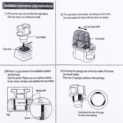 SB-1066 2 in 1 Car Auto Universal Cup Holder Drink Holder - Car Drink Holders by buy2fix | Online Shopping UK | buy2fix