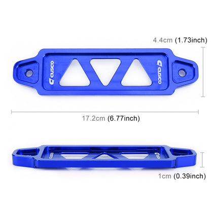 Universal Car Short Stainless Steel Battery Tie Down Clamp Bracket, Size: 17.2 x 4.4 x 1cm(Blue) - In Car by buy2fix | Online Shopping UK | buy2fix
