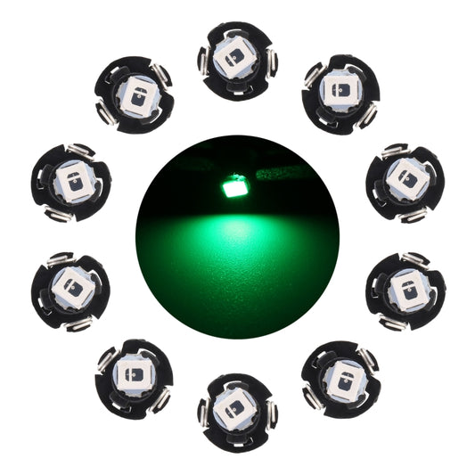 10 PCS 0.5W T3 Instrument Panel LED Light Dashboard Indicator Lamp Bulb (Green Light) - In Car by buy2fix | Online Shopping UK | buy2fix