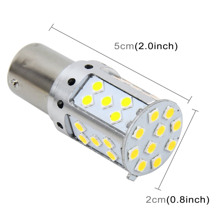 1156/BA15S DC 12V 18W Car Auto Turn Light  Backup Light with 33LEDs SMD-3030 Lamps (White Light) - Arrow Turn Lights by buy2fix | Online Shopping UK | buy2fix