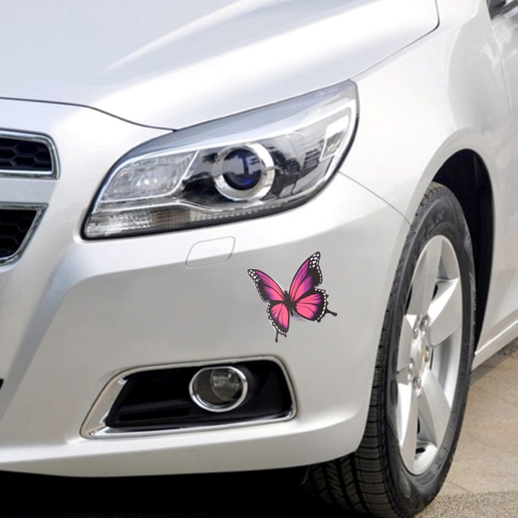 7 PCS Butterfly Shape Plastic Car Free Sticker(Colour) - Decorative Sticker by buy2fix | Online Shopping UK | buy2fix