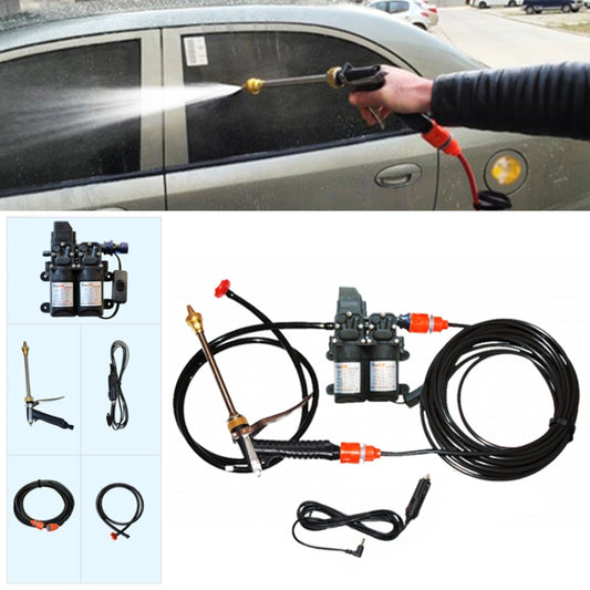 DC 12V Portable Double Pump High Pressure Outdoor Car Cigarette Lighter Washing Machine Vehicle Washing Tools - Car Washer & Accessories by buy2fix | Online Shopping UK | buy2fix