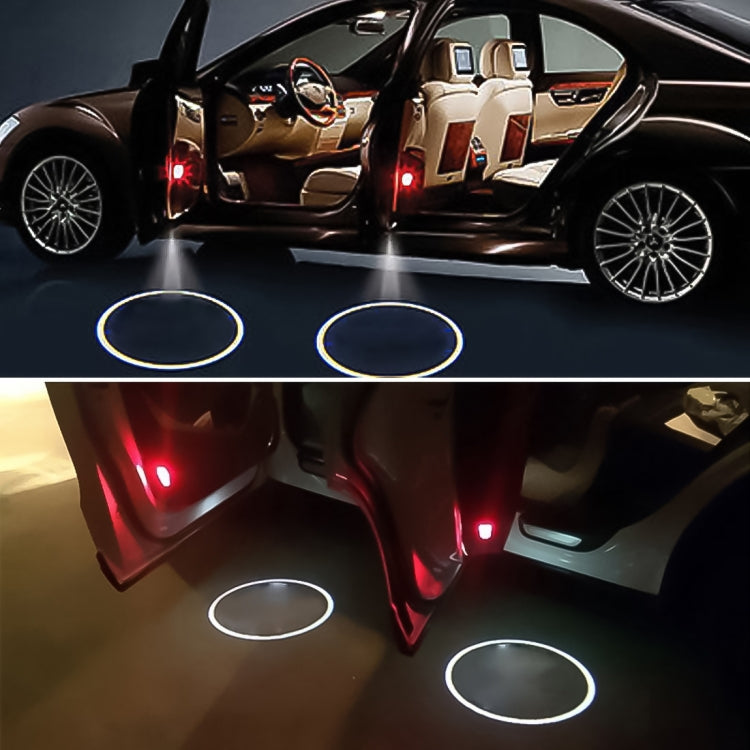 2 PCS DC12V 2.6W Car Door Logo Light Brand Shadow Lights Courtesy Lamp for Tesla - Door Lights by buy2fix | Online Shopping UK | buy2fix