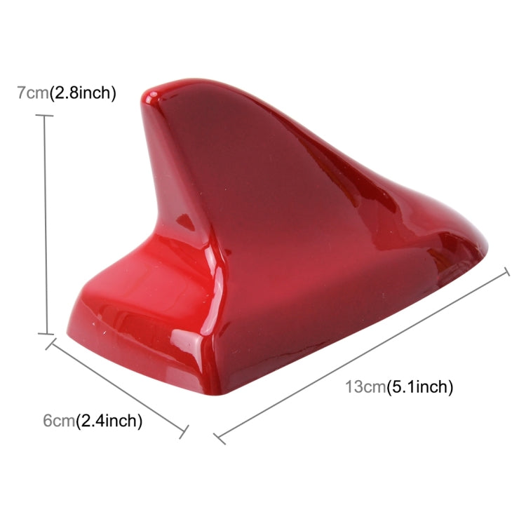 A-886 Car Auto Shark Fin Dome Antenna Decoration for Honda Buick Nissan Hyundai Toyota Volkswagen Mazda(Red) - Aerials by buy2fix | Online Shopping UK | buy2fix