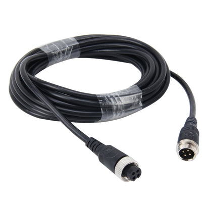 5m M12 4P Aviation Connector Video Audio Extend Cable for CCTV Camera DVR - In Car by buy2fix | Online Shopping UK | buy2fix