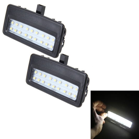 2 PCS White Light Car LED Vanity Mirror Lamp Lights with 18 SMD-3528 Lamps for BMW F10 / F11 / F07 / F01 / F02 / F03 / F04 - Dome Lights by buy2fix | Online Shopping UK | buy2fix