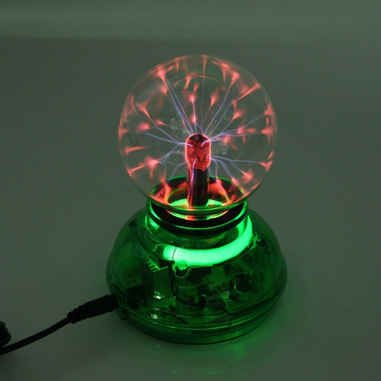 Car Auto Plasma Magic Ball Sphere Lightening Lamp with Hand-Touching Changing Pattern Model(Green) - Atmosphere lights by buy2fix | Online Shopping UK | buy2fix