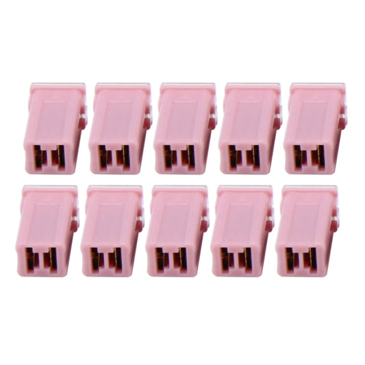 10 PCS Vehicle Car Plastic Shell Straight Female Terminal Push in Blade Cartridge PAL Fuse 30Amp 32V - In Car by buy2fix | Online Shopping UK | buy2fix
