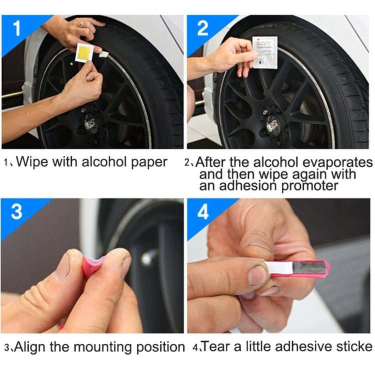 Universal Decorative Scratchproof Stickup 8M Flexible Car Wheel Hub TRIM Mouldings Shining Decoration Strip(Blue) - Decorative Strip by buy2fix | Online Shopping UK | buy2fix