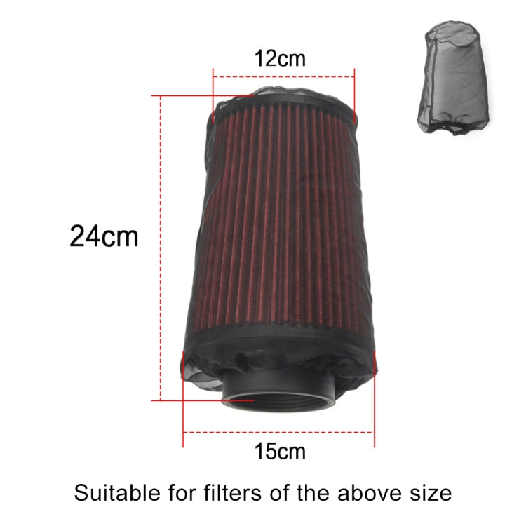 Universal Air Filter Protective Cover High Flow Air Intake Filters Waterproof Oilproof Dustproof Sheet, Size: 24 x 15 x 12cm - In Car by buy2fix | Online Shopping UK | buy2fix