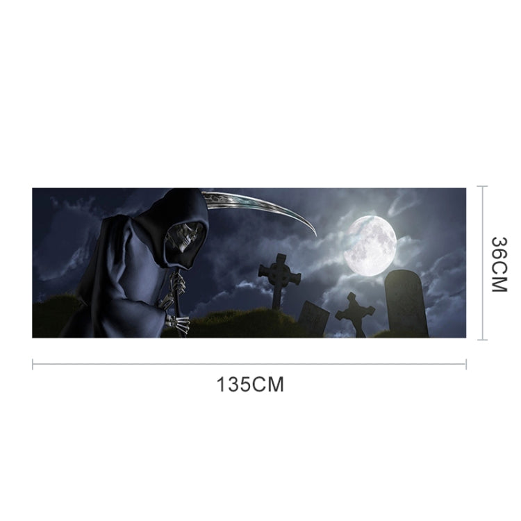 Death Cemetery Pattern Horror Series Car Rear Window Decorative Sticker, Size: 135 x 36cm - Decorative Sticker by buy2fix | Online Shopping UK | buy2fix