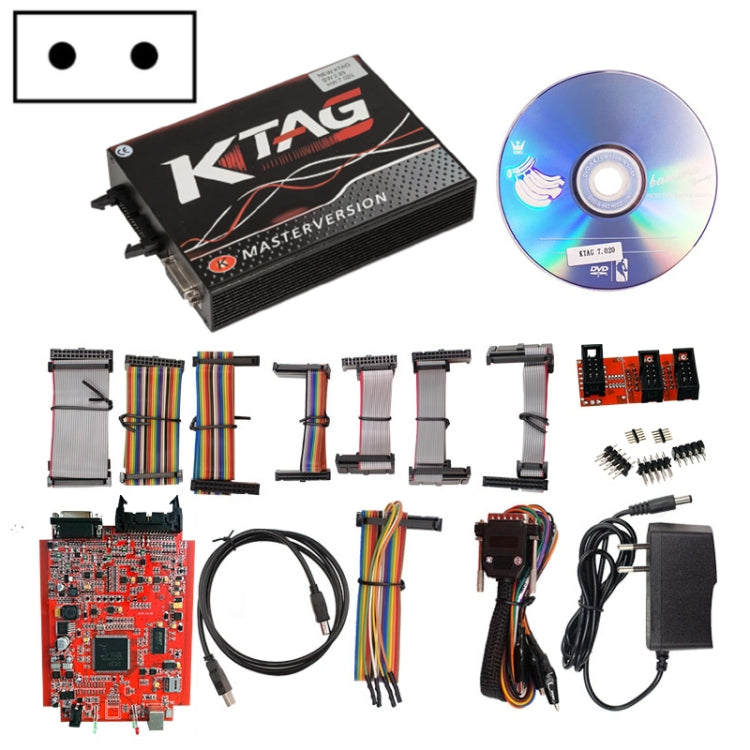 KTAG V7.020 Red PCB Board ECU Programming Tool Unlimited Token, EU Plug - In Car by buy2fix | Online Shopping UK | buy2fix