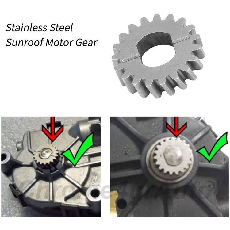 Car Sunroof Motor Gear for Mercedes-Benz W204/W212/W221/W164 / BMW F10/F02/E90/E70, 19 Teeth - In Car by buy2fix | Online Shopping UK | buy2fix