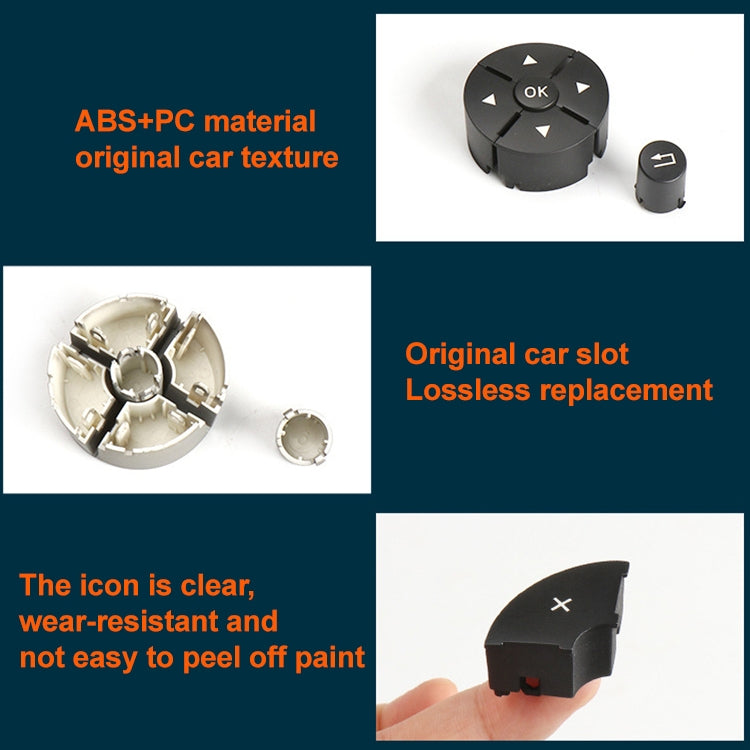 Car Left Side Steering Wheel Switch Buttons Panel for Mercedes-Benz W204 2007-2014, Left Driving(Brown) - In Car by buy2fix | Online Shopping UK | buy2fix