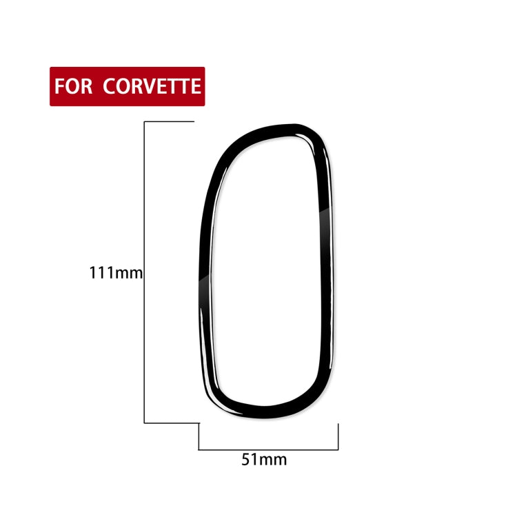 For Chevrolet Corvette C5 1998-2004 Car Driver Side Door Air Outlet Ring Decorative Sticker, Left Drive - In Car by buy2fix | Online Shopping UK | buy2fix