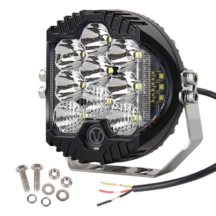 5 inch DC12V-24V 5000LM 6500K 50W Car LED Headlight for Jeep Wrangler / Harley - In Car by buy2fix | Online Shopping UK | buy2fix
