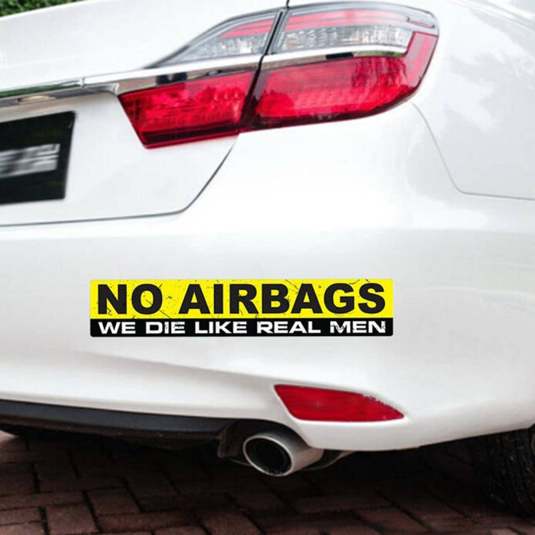 10 PCS Car NO AIRBAGS Words Random Decorative Sticker -  by buy2fix | Online Shopping UK | buy2fix