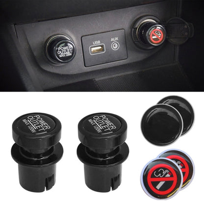 2 PCS / Set Car Cigarette Lighter Dust Cover Plug - In Car by buy2fix | Online Shopping UK | buy2fix