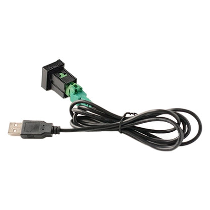 Car Center Console CD Reserved Position Modified 2.6x2.3cm USB Interface Conversion Cable Wiring Harness for Volkswagen / Audi / Skoda, Cable Length: 1m - In Car by buy2fix | Online Shopping UK | buy2fix