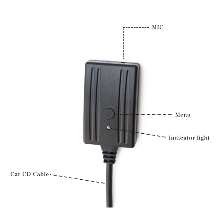 Car Six-disc CD Player AUX Wireless Bluetooth Audio Cable + MIC for Audi  A4B7 TTs TT A8 R8 A3 - In Car by buy2fix | Online Shopping UK | buy2fix