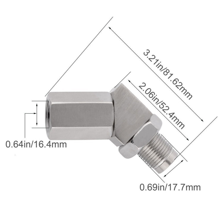 Car 45 Degree Oxygen Sensor M18x1.5 Adapter - In Car by buy2fix | Online Shopping UK | buy2fix