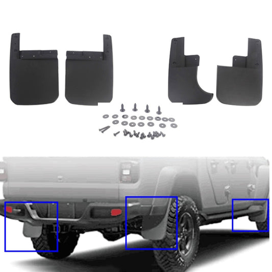 Car ABS Splash Flaps Mudguards Fender Guard for Jeep Wrangler JT 2019-2021 - In Car by buy2fix | Online Shopping UK | buy2fix