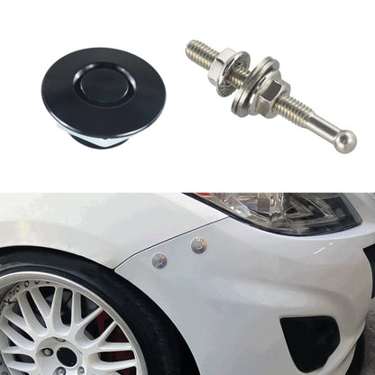 54mm Stainless Steel Quick-pins Push Button Billet Hood Pins Lock Clip Kit (Black) - In Car by buy2fix | Online Shopping UK | buy2fix