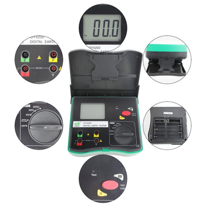 DUOYI DY4200 Car Higher Accuracy Digital Ground Resistance Tester - Electronic Test by DUOYI | Online Shopping UK | buy2fix