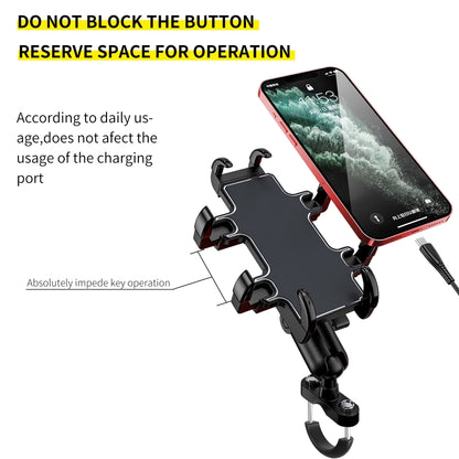 CS-1722A1 Motorcycle Handlebar Octopus Aluminum Alloy Phone Holder - In Car by buy2fix | Online Shopping UK | buy2fix