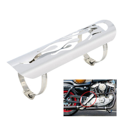 Motorcycle Modification Accessories Universal Retro Exhaust Pipe Heat Shield (Silver) - In Car by buy2fix | Online Shopping UK | buy2fix