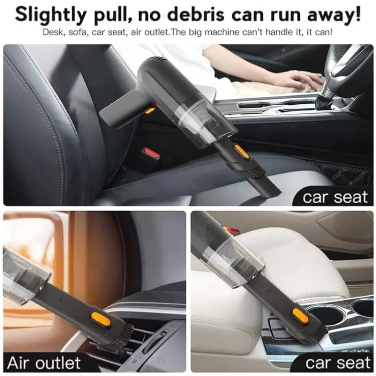 Car Portable Handheld Powerful Vacuum Cleaner Style: Wireless (Orange) - In Car by buy2fix | Online Shopping UK | buy2fix