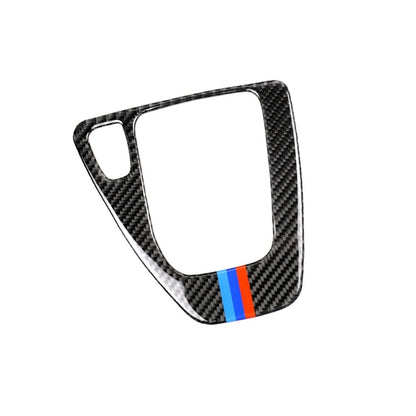 Three Color Carbon Fiber Car Left Driving Gear Panel Decorative Sticker for BMW E90 / E92 2005-2012, Sutible for Left Driving - In Car by buy2fix | Online Shopping UK | buy2fix