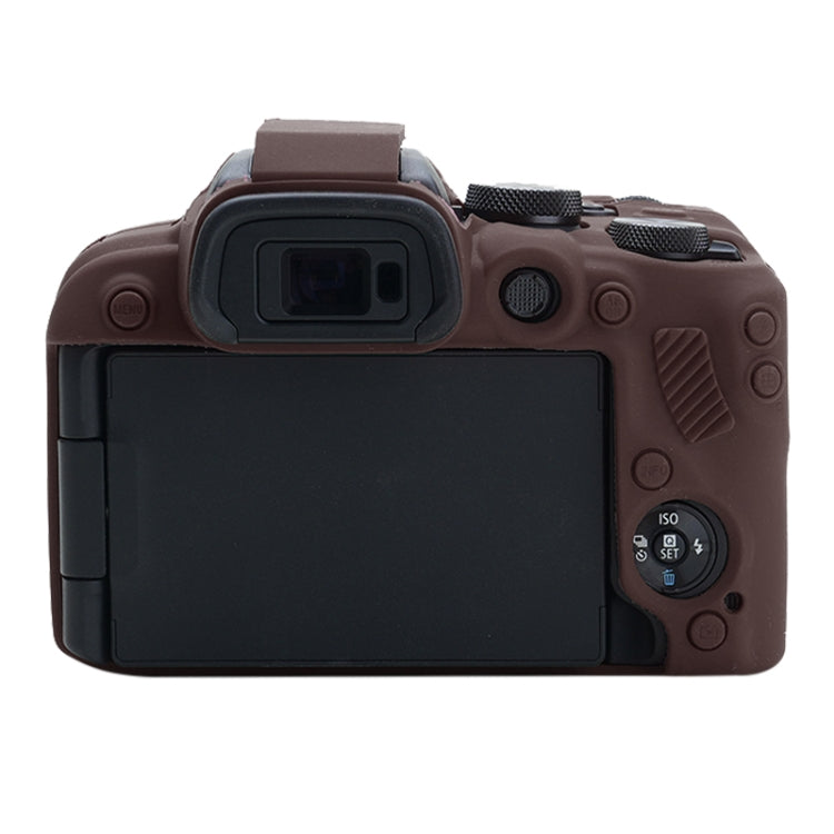 For Canon EOS R10 Soft Silicone Protective Case (Coffee) - Camera Accessories by buy2fix | Online Shopping UK | buy2fix