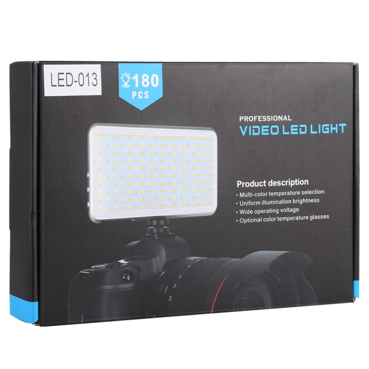 LED-013 Pocket 112 LEDs Professional Vlogging Photography Video & Photo Studio Light with OLED Display & Cold Shoe Adapter Mount for Canon / Nikon DSLR Cameras - Camera Accessories by buy2fix | Online Shopping UK | buy2fix