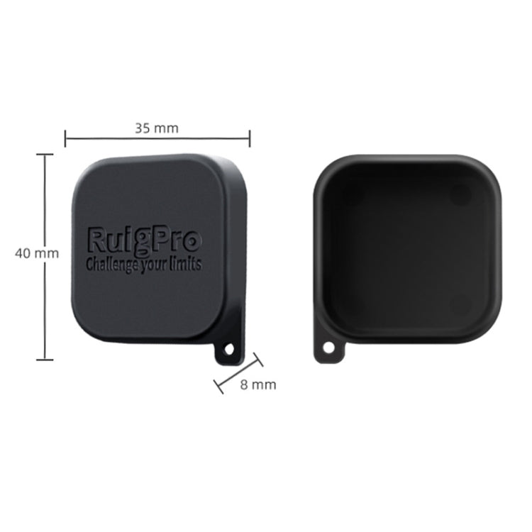 RUIGPRO for GoPro HERO10 Black / HERO9 Black Soft Rubber Scratch-resistant Camera Lens Protective Cap Cover (Black) - DJI & GoPro Accessories by RUIGPRO | Online Shopping UK | buy2fix