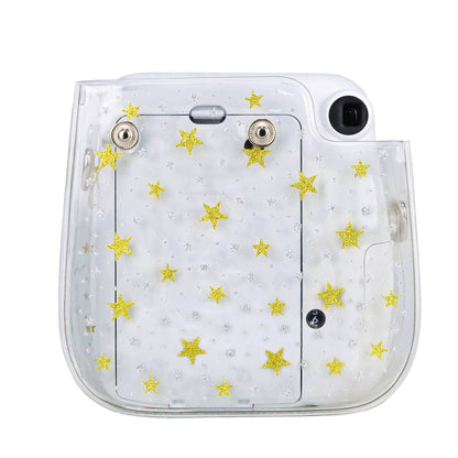 Stars Crystal PVC Hard Case Camera Bag with Shoulder Strap for FUJIFILM Instax Mini 11 (Transparent) - Camera Accessories by buy2fix | Online Shopping UK | buy2fix