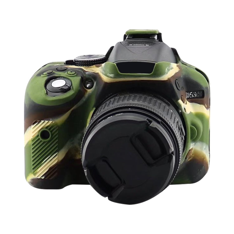 Soft Silicone Protective Case for Nikon D5300 (Camouflage) - Camera Accessories by buy2fix | Online Shopping UK | buy2fix